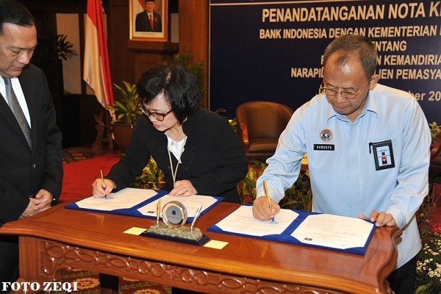 20140918 - MoU Kemenkumham dengan Bank Indonesia